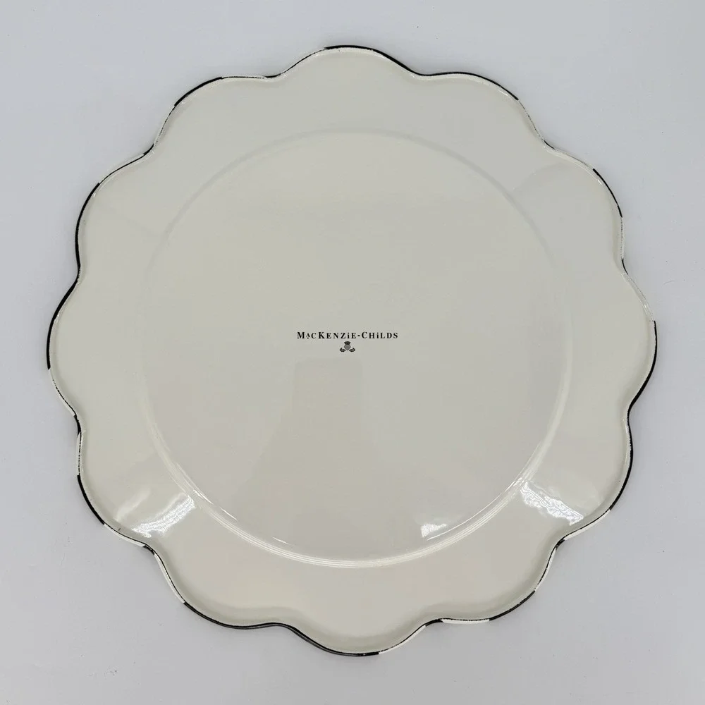 MacKenzie-Childs Courtly Check Petal Platter 16